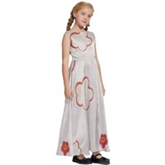 Kids  Satin Sleeveless Maxi Dress 