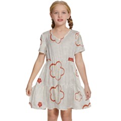 Kids  Short Sleeve Tiered Mini Dress 