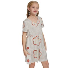 Kids  Short Sleeve Tiered Mini Dress 