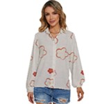 Floral Pattern Women s Long Sleeve Button Up Shirt