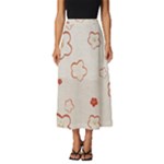 Floral Pattern Classic Midi Chiffon Skirt