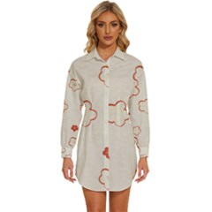 Womens Long Sleeve Shirt Dress 