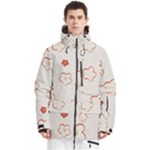 Floral Pattern Men s Multi Pockets Zip Ski and Snowboard Waterproof Breathable Jacket