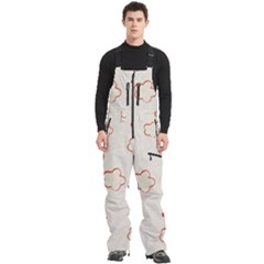 Men s Front Zip Ski And Snowboard Bib Pants 