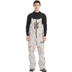 Floral Pattern Men s Front Zip Ski And Snowboard Bib Pants