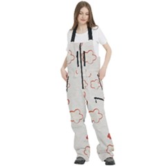 Women s Front Zip Ski And Snowboard Bib Pants 