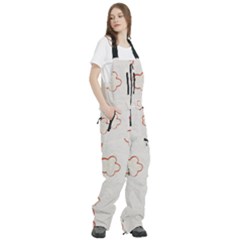 Women s Front Zip Ski And Snowboard Bib Pants 