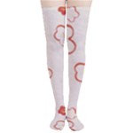 Floral Pattern Thigh High Stockings