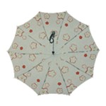 Floral Pattern Automatic Folding Umbrella with Case (Large)