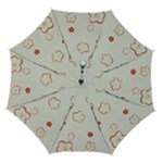 Floral Pattern Automatic Folding Umbrella with Case (Medium)