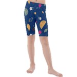 Cute Korean Pattern Kids  Mid Length Swim Shorts