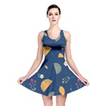 Cute Korean Pattern Reversible Skater Dress