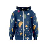 Cute Korean Pattern Kids  Zipper Hoodie