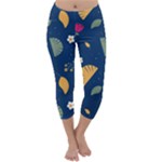 Cute Korean Pattern Capri Winter Leggings 