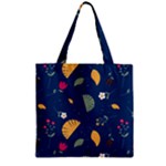 Cute Korean Pattern Zipper Grocery Tote Bag