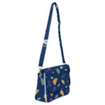 Cute Korean Pattern Shoulder Bag with Back Zipper