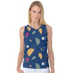 Cute Korean Pattern Women s Basketball Tank Top