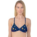 Cute Korean Pattern Reversible Tri Bikini Top