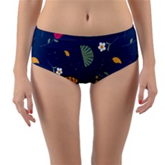 Reversible Mid-Waist Bikini Bottoms 