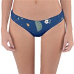 Cute Korean Pattern Reversible Hipster Bikini Bottoms