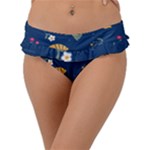 Cute Korean Pattern Frill Bikini Bottoms