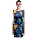 Cute Korean Pattern Classic Sleeveless Midi Dress