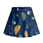 Cute Korean Pattern Mini Flare Skirt