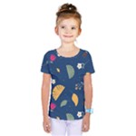 Cute Korean Pattern Kids  One Piece T-Shirt