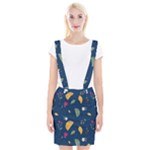 Cute Korean Pattern Braces Suspender Skirt