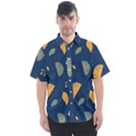 Cute Korean Pattern Men s Short Sleeve Shirt