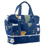 Cute Korean Pattern Sports Shoulder Bag with Shoes Compartment