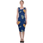 Cute Korean Pattern Sleeveless Pencil Dress