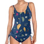 Cute Korean Pattern Tankini Set