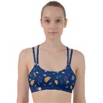 Cute Korean Pattern Line Them Up Sports Bra