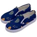 Cute Korean Pattern Kids  Canvas Slip Ons