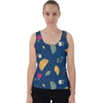 Cute Korean Pattern Velvet Tank Top