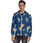 Cute Korean Pattern Men s High Neck Windbreaker