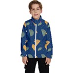 Cute Korean Pattern Kids  High Neck Windbreaker