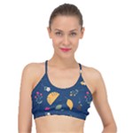 Cute Korean Pattern Basic Training Sports Bra