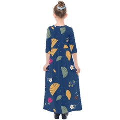 Kids  Quarter Sleeve Maxi Dress 