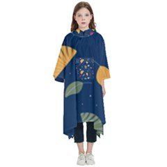 Cute Korean Pattern Kids  Hooded Rain Ponchos from ArtsNow.com