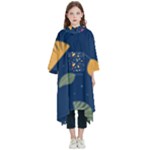 Cute Korean Pattern Kids  Hooded Rain Ponchos