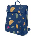 Cute Korean Pattern Flap Top Backpack