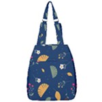 Cute Korean Pattern Center Zip Backpack