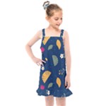 Cute Korean Pattern Kids  Overall Dress