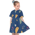 Cute Korean Pattern Kids  Sailor Dress