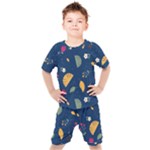 Cute Korean Pattern Kids  T-Shirt and Shorts Set