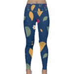 Cute Korean Pattern Lightweight Velour Classic Yoga Leggings