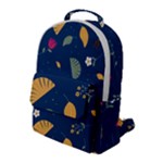 Cute Korean Pattern Flap Pocket Backpack (Large)