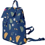 Cute Korean Pattern Buckle Everyday Backpack